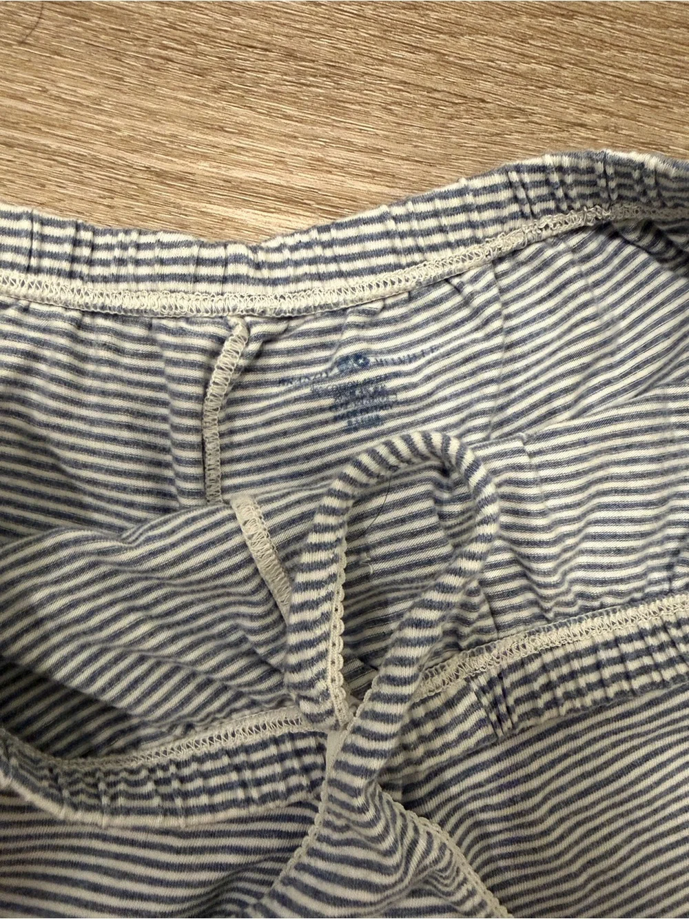 Brandy Melville Blue & White Striped Bralette and Shorts Set